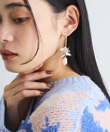 VIS | メタルフラワーイヤリング(イヤリング)