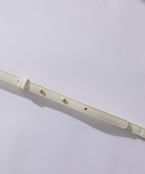 un dix cors（アンディコール）の「ひねり金具レザーハンドルカゴバッグ（かごバッグ・レディース・ブラック/ホワイト・FREE）」の16枚目の写真