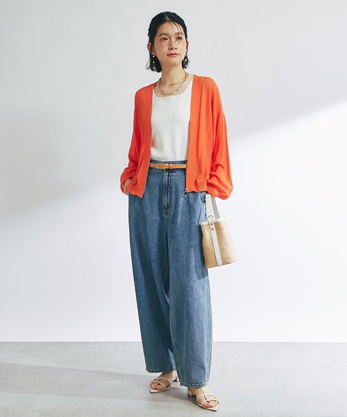 un dix cors（アンディコール）の「ひねり金具レザーハンドルカゴバッグ（かごバッグ・レディース・ブラック/ホワイト・FREE）」の22枚目の写真