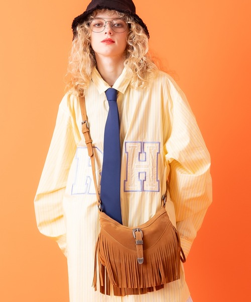 セール】an meets zakka ウエスタンフリンジスエードハンドル2WAY