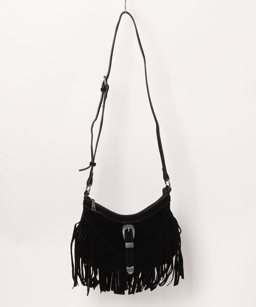 an meets zakka（アンミツザッカ）の「an meets zakka ウエスタンフリンジスエードハンドル２WAYショルダーバッグ / バック 鞄 カバン レディース メンズ ユニセックス ネイティブ 合成皮革 スウェード（ショルダーバッグ・レディース・ブラック/ベージュ/ブラウン・ONESIZE）」の16枚目の写真