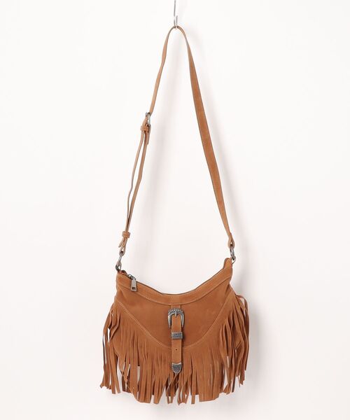 an meets zakka（アンミツザッカ）の「an meets zakka ウエスタンフリンジスエードハンドル２WAYショルダーバッグ / バック 鞄 カバン レディース メンズ ユニセックス ネイティブ 合成皮革 スウェード（ショルダーバッグ・レディース・ブラック/ベージュ/ブラウン・ONESIZE）」の17枚目の写真