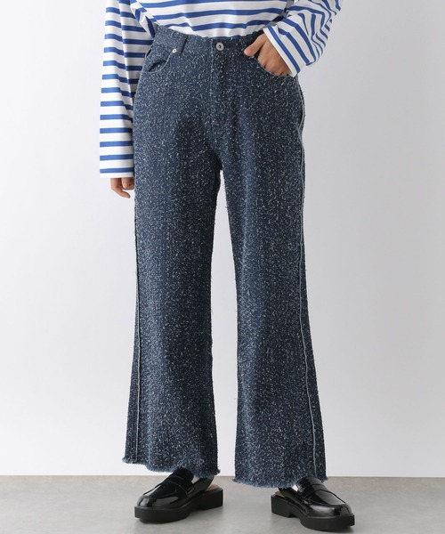 LEPSIM（レプシィム）の「ツイードデニムパンツ　284134（デニムパンツ・レディース・ブラック/ブルー・FREE）」の2枚目の写真