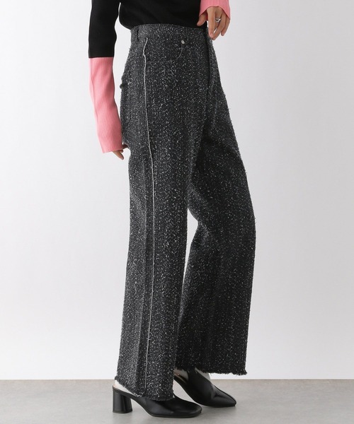 LEPSIM（レプシィム）の「ツイードデニムパンツ　284134（デニムパンツ・レディース・ブラック/ブルー・FREE）」の8枚目の写真