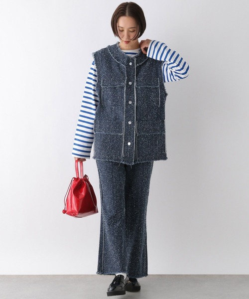 LEPSIM（レプシィム）の「ツイードデニムパンツ　284134（デニムパンツ・レディース・ブラック/ブルー・FREE）」の21枚目の写真