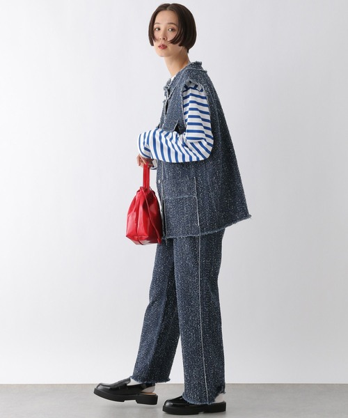 LEPSIM（レプシィム）の「ツイードデニムパンツ　284134（デニムパンツ・レディース・ブラック/ブルー・FREE）」の20枚目の写真