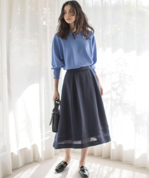 ラメオーガンジー スカート