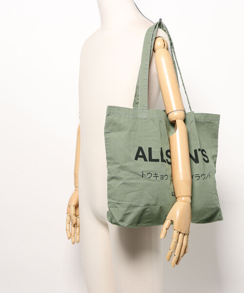 ALLSAINTS(オールセインツ)の「UNDERGROUND LOGO PRINTED TOTE BAG | アンダーグラウンド ロゴ プリント トート バッグ(トートバッグ・メンズ・グリーン系その他・ONE SIZE)」の10枚目の写真