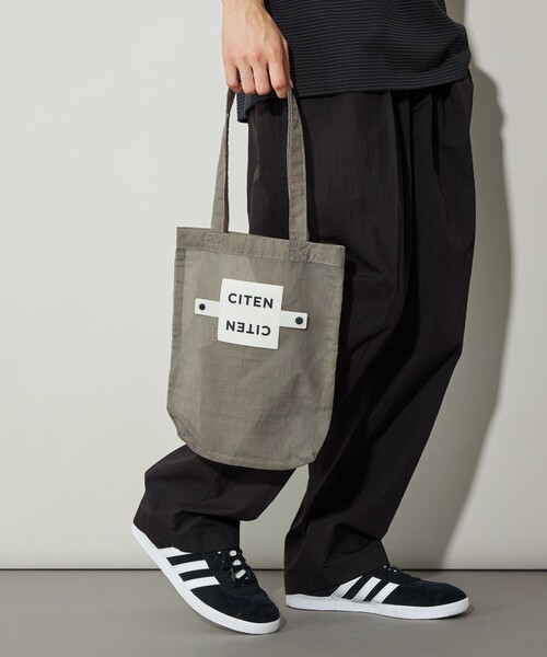 CITEN(シテン)の「<CITEN>くるくるパッチンリップストップS(エコバッグ/サブバッグ・レディース・ネイビー/オリーブ/ライトグレー/ライトピンク/グレー/オレンジ・FREE)」の2枚目の写真