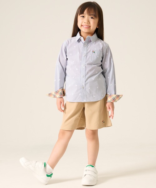 Arnold Palmer（アーノルドパーマー）の「EVERY DAY ストレッチ シェア シャツ（シャツ/ブラウス・キッズ・ネイビー/サックスブルー・115cm/105cm/135cm/125cm/95cm）」の4枚目の写真