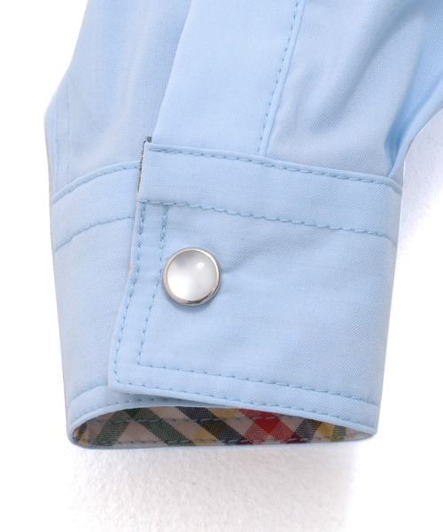 Arnold Palmer（アーノルドパーマー）の「EVERY DAY ストレッチ シェア シャツ（シャツ/ブラウス・キッズ・ネイビー/サックスブルー・115cm/105cm/135cm/125cm/95cm）」の18枚目の写真