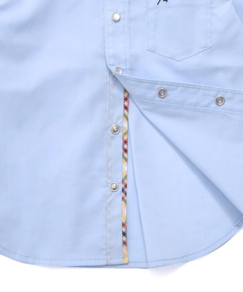 Arnold Palmer（アーノルドパーマー）の「EVERY DAY ストレッチ シェア シャツ（シャツ/ブラウス・キッズ・ネイビー/サックスブルー・115cm/105cm/135cm/125cm/95cm）」の16枚目の写真