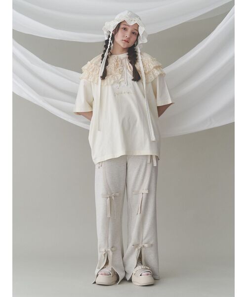 merry jenny(メリージェニー)の「neoki dog tee / 寝起きドックTee(Tシャツ/カットソー・レディース・ブルー/オフホワイト/イエロー/ピンク・FREE)」の10枚目の写真