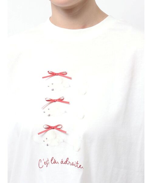 merry jenny(メリージェニー)の「neoki dog tee / 寝起きドックTee(Tシャツ/カットソー・レディース・ブルー/オフホワイト/イエロー/ピンク・FREE)」の21枚目の写真