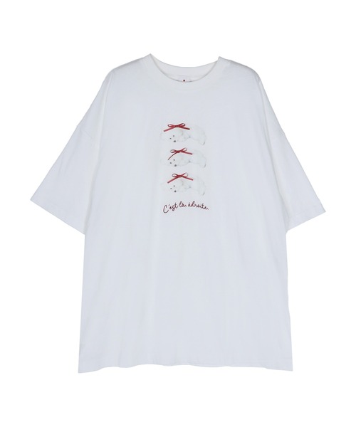 セール】neoki dog tee / 寝起きドックTee（Tシャツ/カットソー