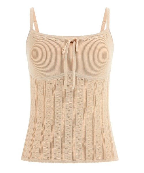 Guess（ゲス）の「SL Pointelle Reina Cami キャミソール（キャミソール・レディース・ベージュ/ライトイエロー・SMALL/MEDIUM/X-SMALL）」の13枚目の写真