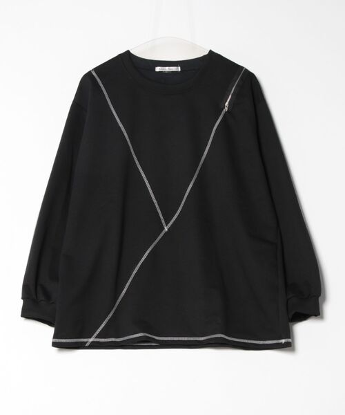 Asterellivi(アステレリビ)の「ロングTシャツカットソー(Tシャツ/カットソー・レディース・ブラック/ホワイト・FREE)」の9枚目の写真