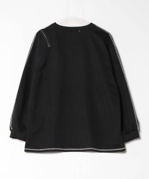 Asterellivi(アステレリビ)の「ロングTシャツカットソー(Tシャツ/カットソー・レディース・ブラック/ホワイト・FREE)」の10枚目の写真