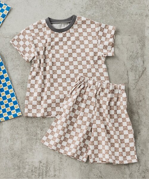 セール】【WEB限定/ジュニア対応】総柄かぶり 半袖パジャマ（ルーム