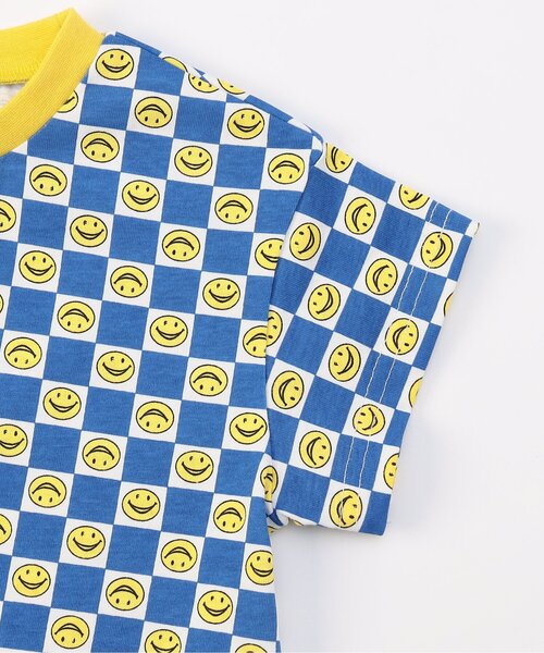 BREEZE（ブリーズ）の「【WEB限定/ジュニア対応】総柄かぶり 半袖パジャマ（ルームウェア/パジャマ・キッズ・ベージュ/アイボリー/ブルー/パープル・100/90/80/140/130/120/110）」の9枚目の写真