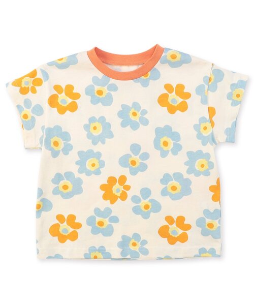 BREEZE（ブリーズ）の「【WEB限定/ジュニア対応】総柄かぶり 半袖パジャマ（ルームウェア/パジャマ・キッズ・ベージュ/アイボリー/ブルー/パープル・100/90/80/140/130/120/110）」の21枚目の写真