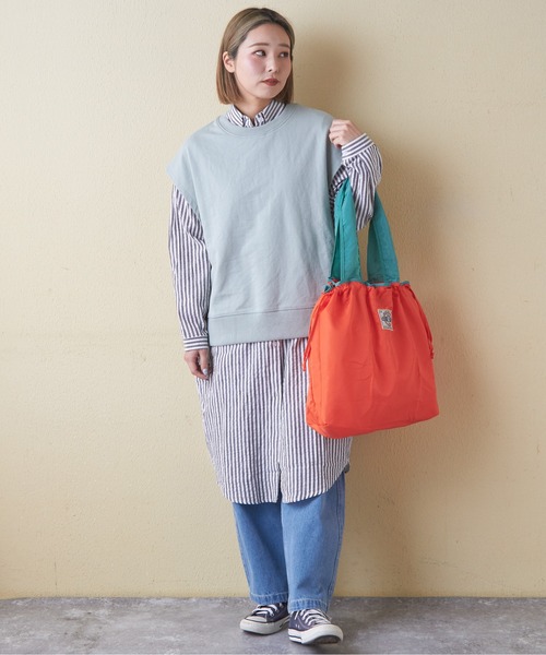 CUBE SUGAR(キューブシュガー)の「チェックストライプシャツワンピース(シャツワンピース・レディース・ブラック系その他/ブルー系その他/ストライプ・M)」の4枚目の写真