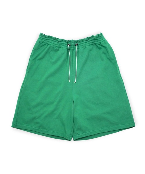 CAMIEL FORTGENS(カミエル フォートへンス)の「【CAMIEL FORTGENS】 KNEE SHORTS HEAVY JERSEY(スウェットパンツ・メンズ・グリーン・X-LARGE)」の1枚目の写真