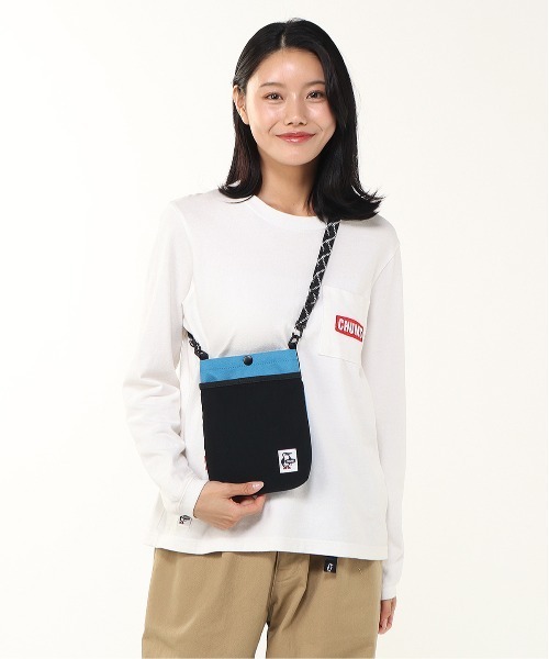 CHUMS(チャムス)の「【CHUMS/チャムス】 Recycle Mesh Pocket Shoulder Bag(ショルダーバッグ・レディース・ピンク/その他1/その他2/その他3/グレイッシュベージュ/グリーン系その他/ブラック/ネイビー/その他4/その他6/その他7/その他8/その他5・FREE)」の19枚目の写真