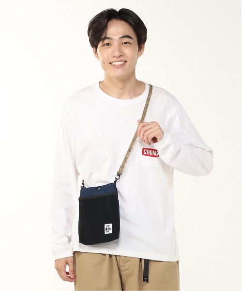 CHUMS（チャムス）の「【CHUMS/チャムス】 Recycle Mesh Pocket Shoulder Bag（ショルダーバッグ・レディース・ピンク/その他1/その他2/その他3/グレイッシュベージュ/グリーン系その他/ブラック/ネイビー/その他4/その他6/その他7/その他8/その他5・FREE）」の21枚目の写真
