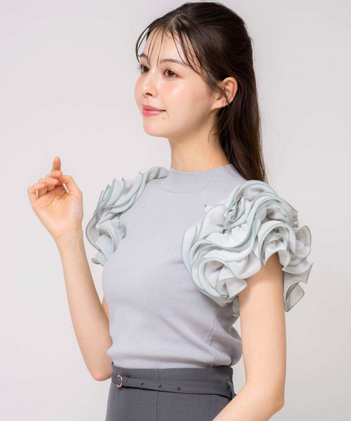 【新品 未使用 お値下げ中】Noela ノエラ リブニット セール】セーラーカラーマリンニット（ニット/セーター）｜Noela