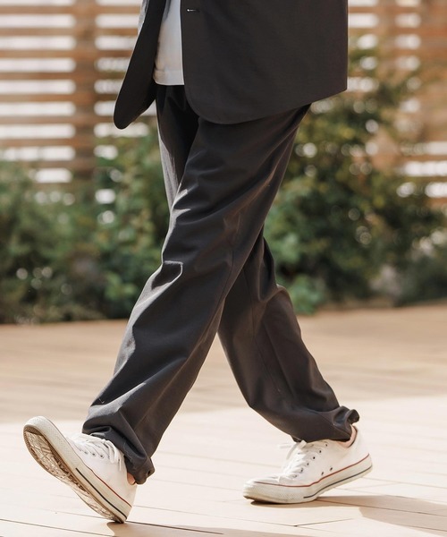 CAMBIO(カンビオ)の「mp13368-裾絞りストレートイージーパンツ(その他パンツ・メンズ・ブラック/ネイビー/ベージュ・M/L/XL)」の15枚目の写真
