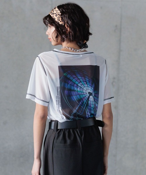 PAGEBOY（ページボーイ）の「アソートガラシアーTシャツ（Tシャツ/カットソー・レディース・ブラック/ミント/ホワイト/ホワイト系その他・FREE）」の2枚目の写真