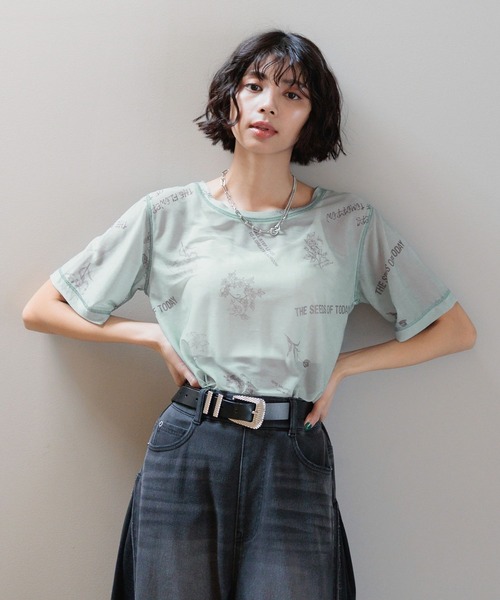 PAGEBOY（ページボーイ）の「アソートガラシアーTシャツ（Tシャツ/カットソー・レディース・ブラック/ミント/ホワイト/ホワイト系その他・FREE）」の19枚目の写真