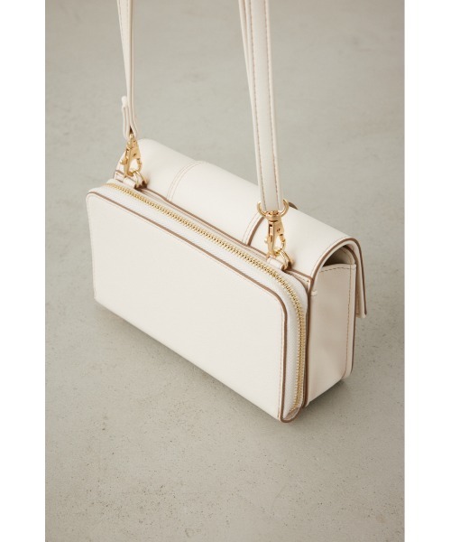AZUL by moussy(アズールバイマウジー)の「AZモチーフウォレットバッグ(ショルダーバッグ・レディース・アイボリー/ブラック/ライム・FREE)」の8枚目の写真