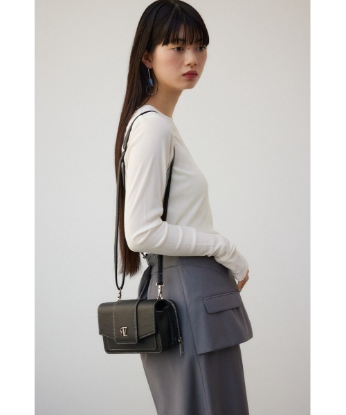 AZUL by moussy(アズールバイマウジー)の「AZモチーフウォレットバッグ(ショルダーバッグ・レディース・アイボリー/ブラック/ライム・FREE)」の15枚目の写真