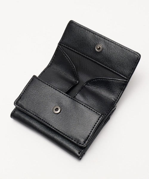 セール】L.R.M フェイクレザー 合皮 コンパクト ウォレット 財布（財布