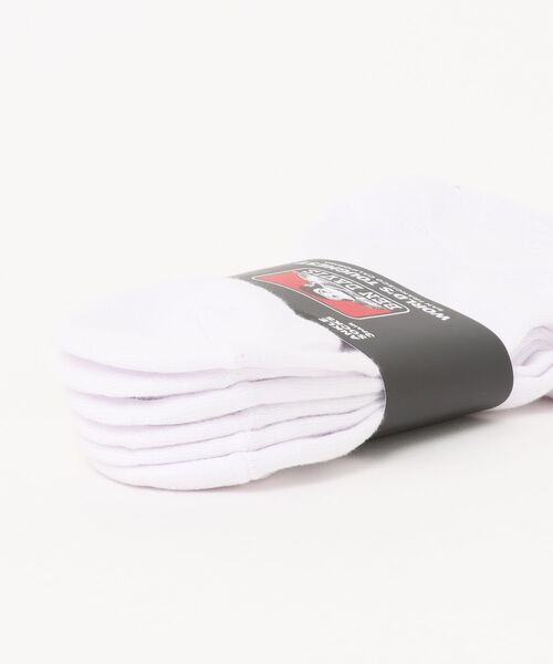 BEN DAVIS（ベンデイビス）の「《BEN DAVIS》ロゴプリント 3P ソックス（ソックス/靴下・メンズ・ホワイト/ヘザーグレー/ブラック・FREE）」の9枚目の写真