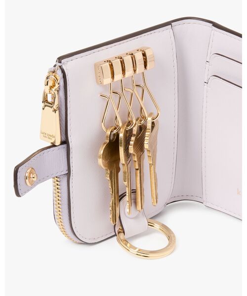 kate spade new york（ケイトスペード ニューヨーク）の「デヴィン キー ホルダー（キーケース/キーアクセサリー・レディース・パープル・ONESIZE）」の2枚目の写真