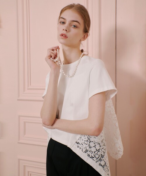 LOULOU WILLOUGHBY＊レースドッキングプルオーバートップス allureville｜【LOULOU WILLOUGHBY】レースドッキングプル