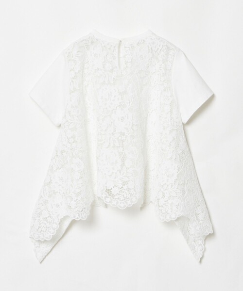 LOULOU WILLOUGHBY＊レースドッキングプルオーバートップス LOULOU WILLOUGHBY】レースドッキングプルオーバーブラウス