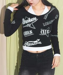 DISPARK/グラフィックキャミレイヤードトップス