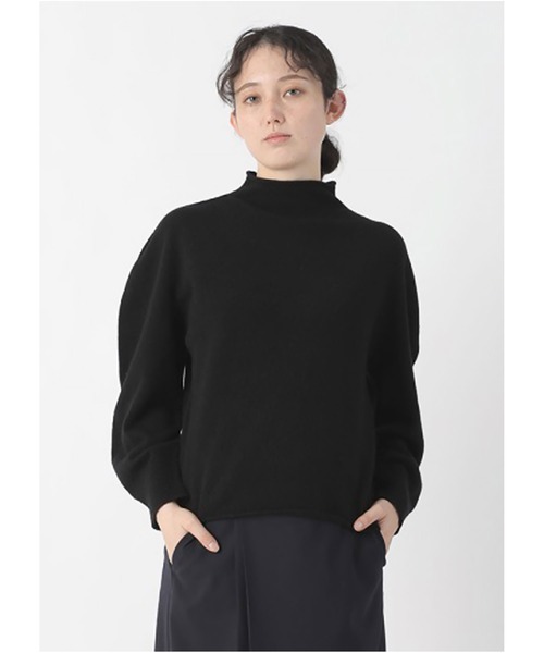Plantation(プランテーション)の「(H)2 FACE KNIT / ニット / (O)(ニット/セーター・レディース・オフホワイト/ブラック・M size)」の1枚目の写真