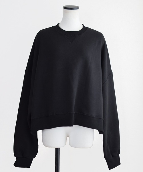 Marient（マリエント）の「クロップドオーバースウェットPO（スウェット・レディース・ライトグレー・FREE）」の11枚目の写真