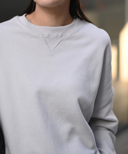 Marient（マリエント）の「クロップドオーバースウェットPO（スウェット・レディース・ライトグレー・FREE）」の18枚目の写真