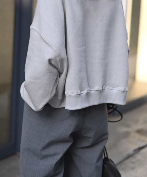 Marient（マリエント）の「クロップドオーバースウェットPO（スウェット・レディース・ライトグレー・FREE）」の19枚目の写真