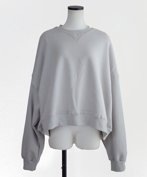 Marient（マリエント）の「クロップドオーバースウェットPO（スウェット・レディース・ライトグレー・FREE）」の21枚目の写真