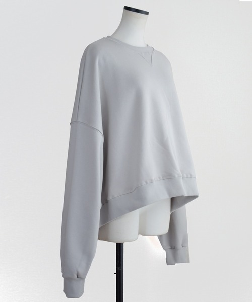 Marient（マリエント）の「クロップドオーバースウェットPO（スウェット・レディース・ライトグレー・FREE）」の22枚目の写真