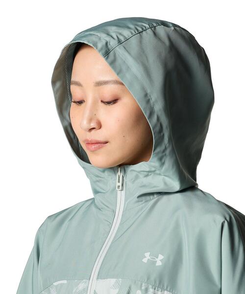 UNDER ARMOUR(アンダーアーマー)の「UAメッシュ ライナー ウーブン プリント フルジップ フーディー(トレーニング/レディース)(その他アウター・レディース・カーキ系・L/M/XL/S)」の4枚目の写真