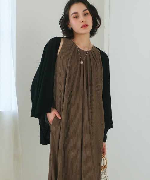 Bou Jeloud(ブージュルード)の「ジャガードフレアワンピース(ワンピース・レディース・イエロー/カーキ/ブラック・38)」の10枚目の写真