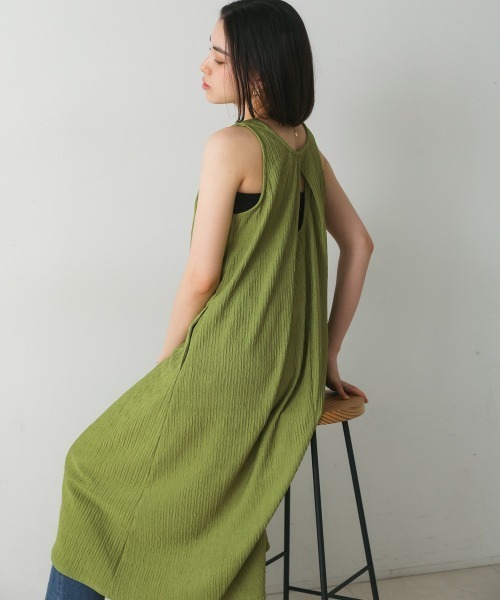 Bou Jeloud(ブージュルード)の「ジャガードフレアワンピース(ワンピース・レディース・イエロー/カーキ/ブラック・38)」の18枚目の写真